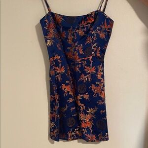 Realisation Par Indigo Mini Kimono Print Dress